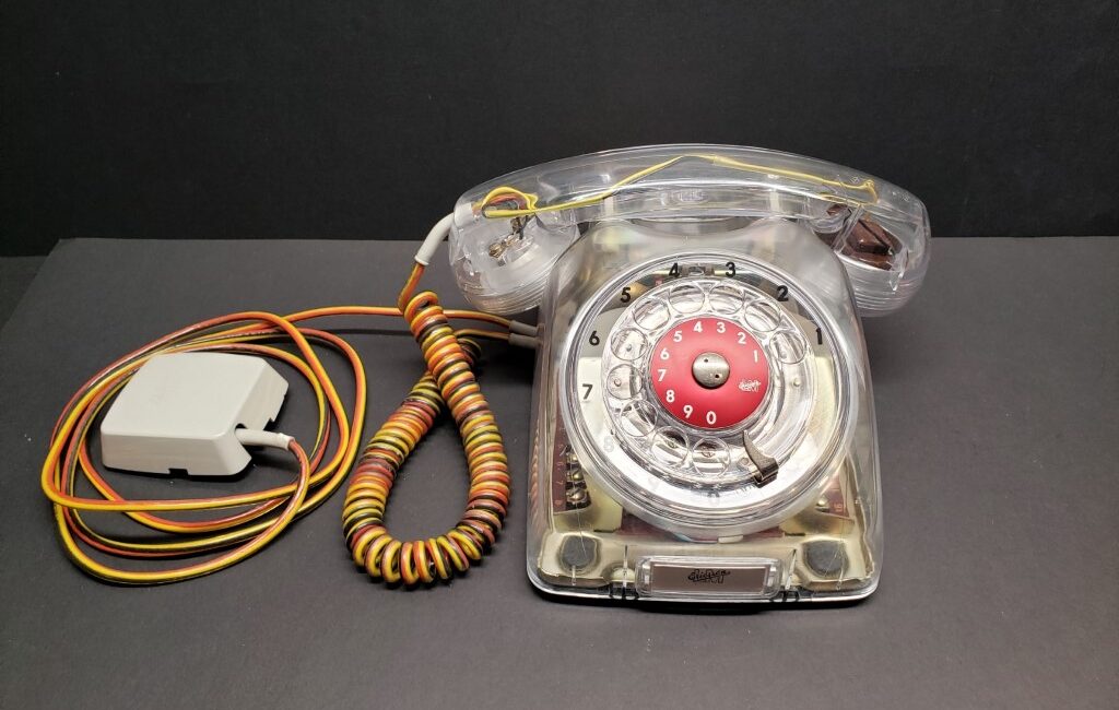 1971 Clear Ericsson Dialog Field Trail Telephone