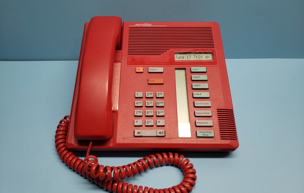 1995 Red Northern Telecom Meridian M7208