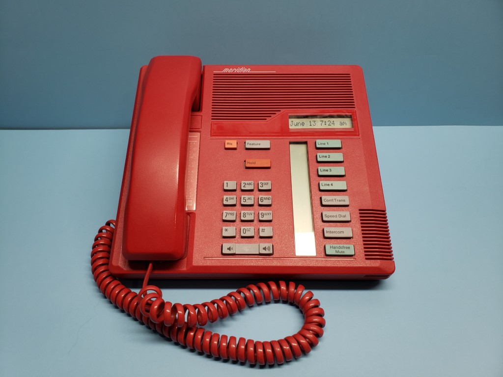 1995 Red Northern Telecom Meridian M7208